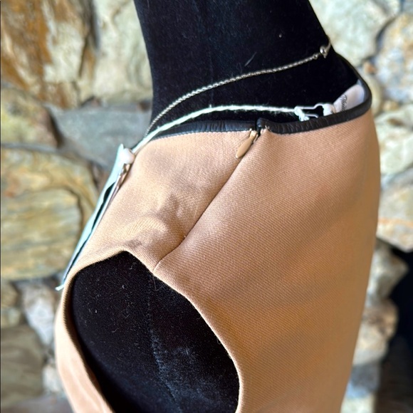 3.1 Phillip Lim Asymmetrical Tromp L’oeil Layered Wool & Leather Biker Dress - Picture 7 of 16